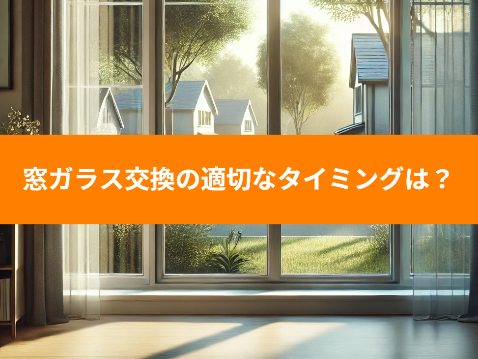 窓ガラス交換の適切なタイミングは？