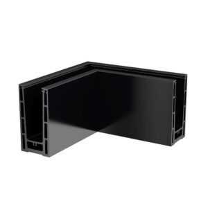 【ガラスフェンス用】アルミプロファイル入隅用ジョイントパーツ　SMART_FLOOR_F_2